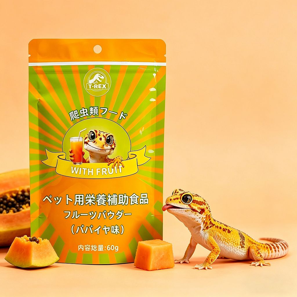 t rex 爬虫類用フルーツパウダー（パパイヤ風味）