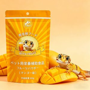 t rex 爬虫類用フルーツパウダー（マンゴー風味）